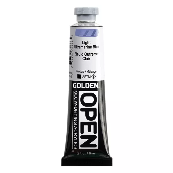 Akrylová barva Golden Open Slow Drying 59 ml - varianty - Light Ultramarine 7566