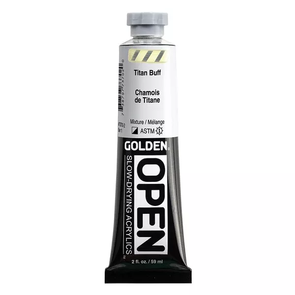 Akrylová barva Golden Open Slow Drying 59 ml - varianty - Titan Buff 7370