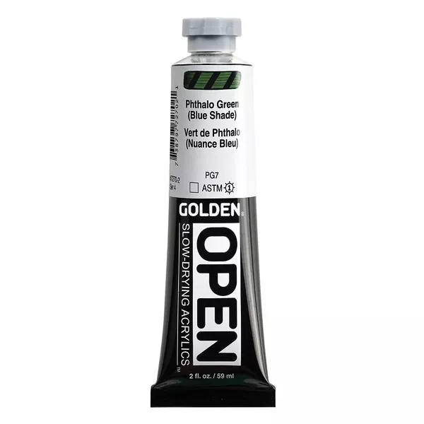 Akrylová barva Golden Open Slow Drying 59 ml - varianty - Phthalo Green (Blue Shade) 7270