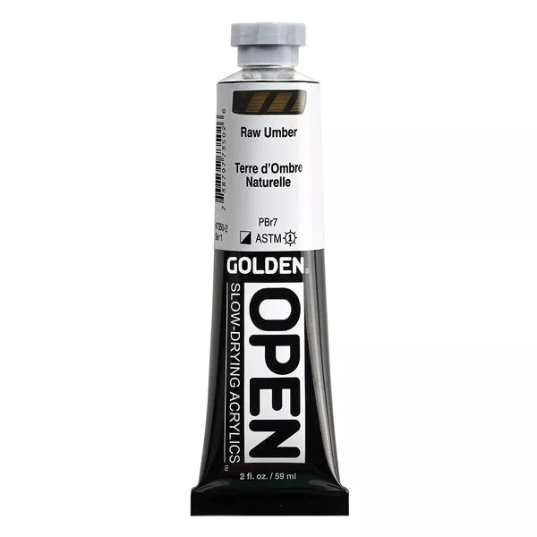 Akrylová barva Golden Open Slow Drying 59 ml - varianty - Raw Umber 7350