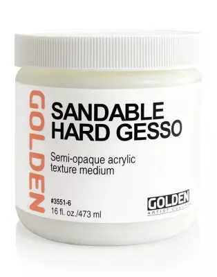 Golden Sandable Hard Gesso - brousitelný šeps - varianty | Golden  Gesso - brousitelný šeps - 237 ml, Golden Gesso - brousitelný šeps - 473 ml, Golden Gesso - brousitelný šeps - 946 ml, Golden  Gesso - brousitelný šeps - 3.78 l