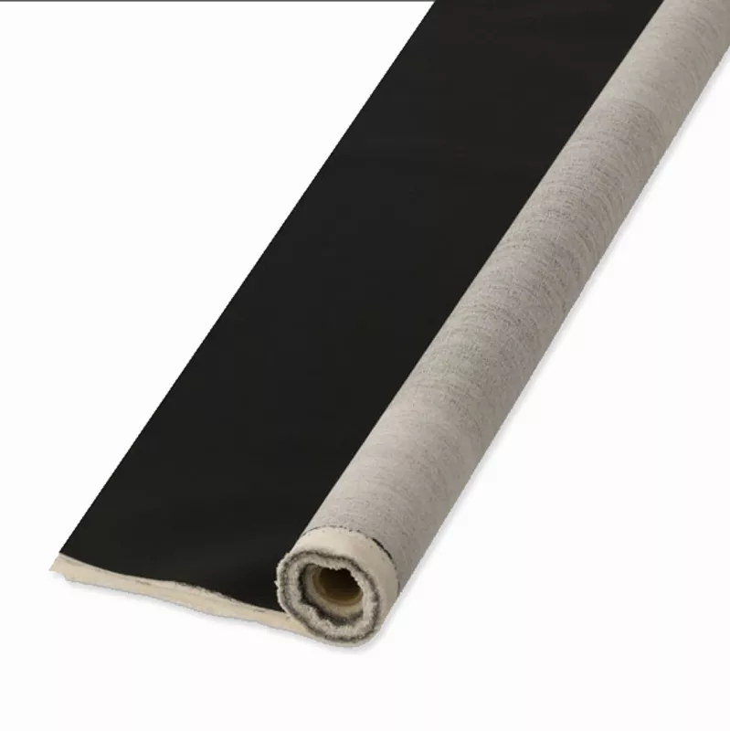Malířské plátno šepsované v metráži (Italy) - role 10 metrů/šíře 107cm černý šeps