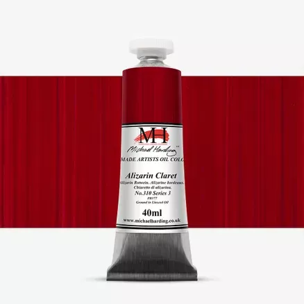 Olejové barvy Michael Harding 40ml - varianty - Alizarin Claret 310