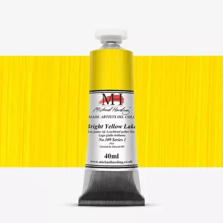 Olejové barvy Michael Harding 40ml - varianty - Bright Yellow Lake 109