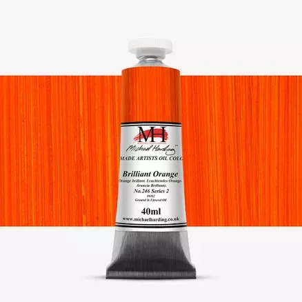 Olejové barvy Michael Harding 40ml - varianty - Brilliant Orange 246