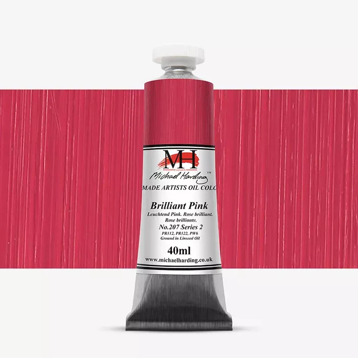 Olejové barvy Michael Harding 40ml - varianty - Brilliant Pink 207