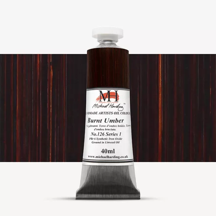 Olejové barvy Michael Harding 40ml - varianty - Burnt Umber 126