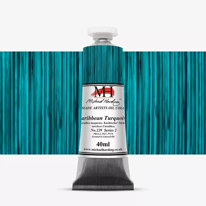 Olejové barvy Michael Harding 40ml - varianty - Caribbean Turquoise 229