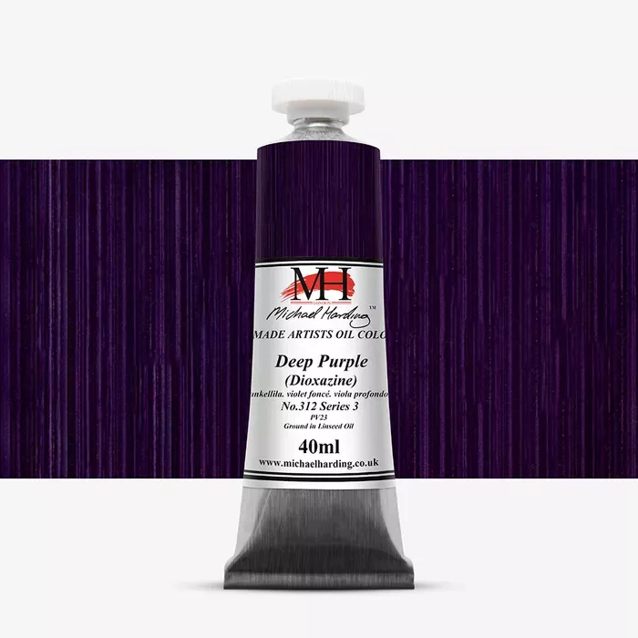 Olejové barvy Michael Harding 40ml - varianty - Deep Purple (Dioxazine) 312