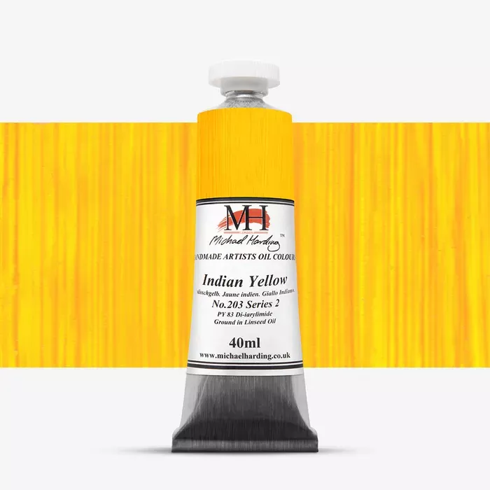Olejové barvy Michael Harding 40ml - varianty - Indian Yellow 203