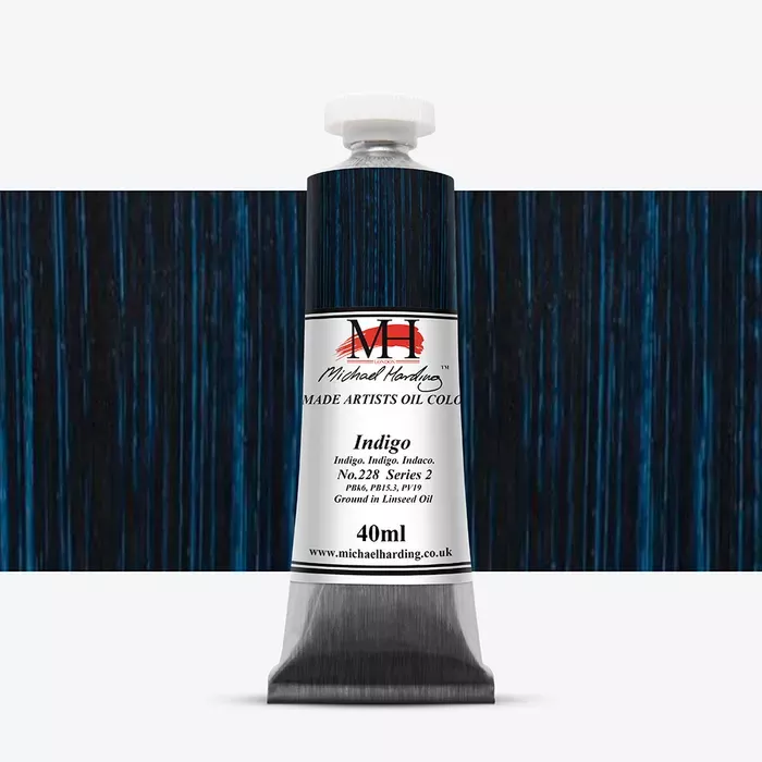 Olejové barvy Michael Harding 40ml - varianty - Indigo 228