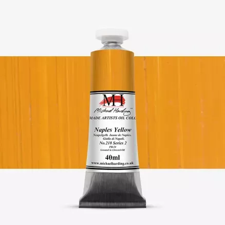 Olejové barvy Michael Harding 40ml - varianty - Naples Yellow 218