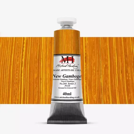 Olejové barvy Michael Harding 40ml - varianty - New Gamboge 244