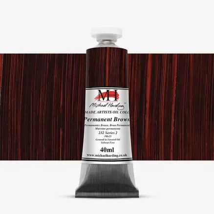 Olejové barvy Michael Harding 40ml - varianty - Permanent Brown 232