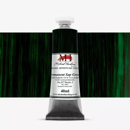 Olejové barvy Michael Harding 40ml - varianty - Permanent Sap Green 217