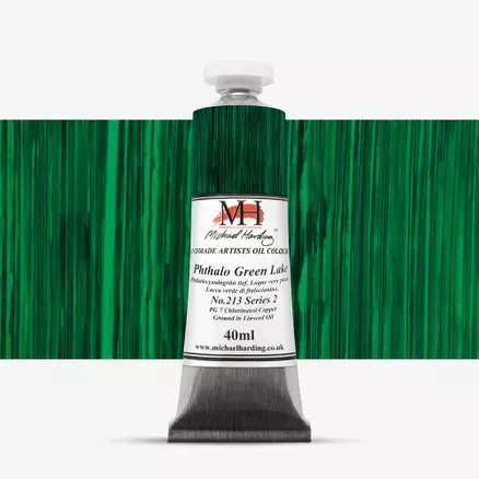 Olejové barvy Michael Harding 40ml - varianty - Phthalocyanine Green Lake 213