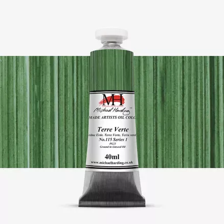 Olejové barvy Michael Harding 40ml - varianty - Terre Verte 115