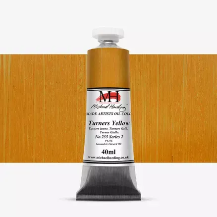Olejové barvy Michael Harding 40ml - varianty - Turners Yellow 235