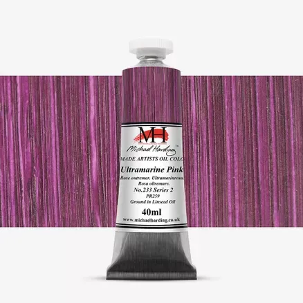 Olejové barvy Michael Harding 40ml - varianty - Ultramarine Pink 233