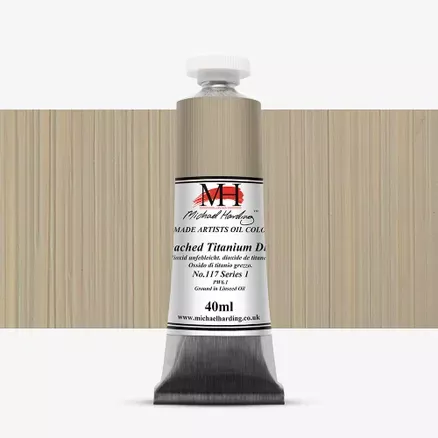 Olejové barvy Michael Harding 40ml - varianty - Unbleached Titanium Dioxide 117