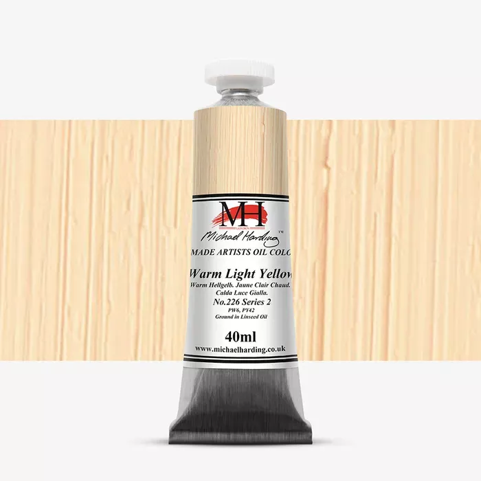 Olejové barvy Michael Harding 40ml - varianty - Warm Light Yellow 226