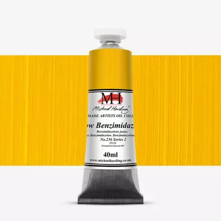 Olejové barvy Michael Harding 40ml - varianty - Yellow Benzimidazolone 236