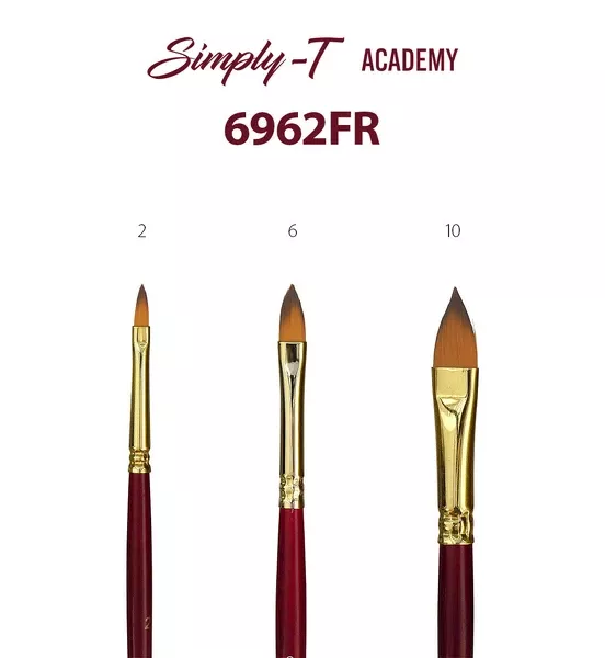 Simply-T ACADEMY synt. filbert 6962FR - varianty