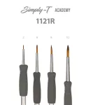 Štětce T- brush Transparent 1121R - kulaté | 1121R - kulatý č.2, 1121R - kulatý č.4, 1121R - kulatý č.6, 1121R - kulatý č.8, 1121R - kulatý č.10