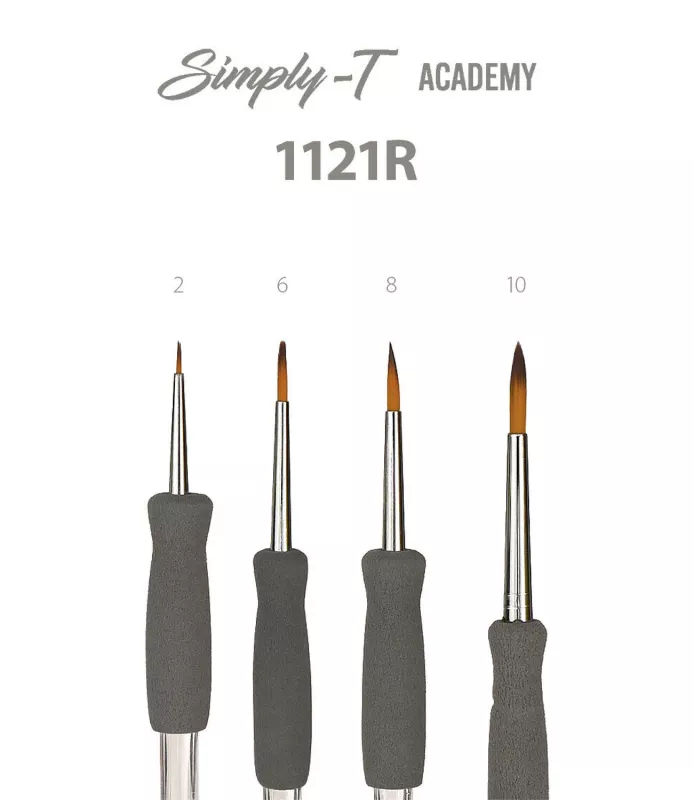 Štětce T- brush Transparent 1121R - kulaté