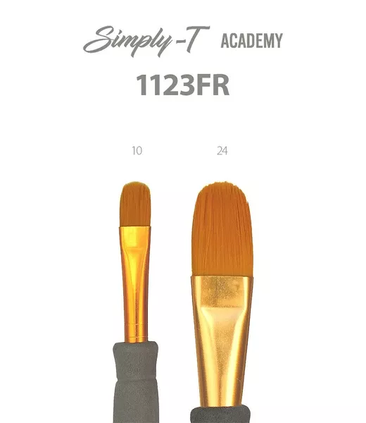 Štětce T- brush Transparent 1123FR - ploché