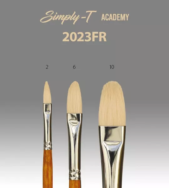 Stětec Simply-T Bristle 2023FR filbert - kulatý