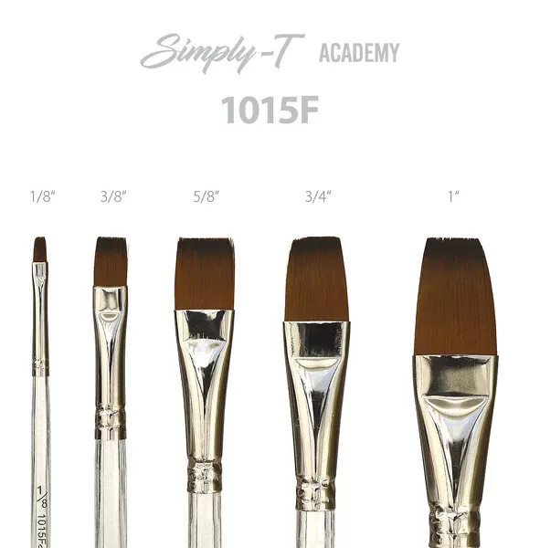 Štětec T- brush Transparent 1015F - plochý