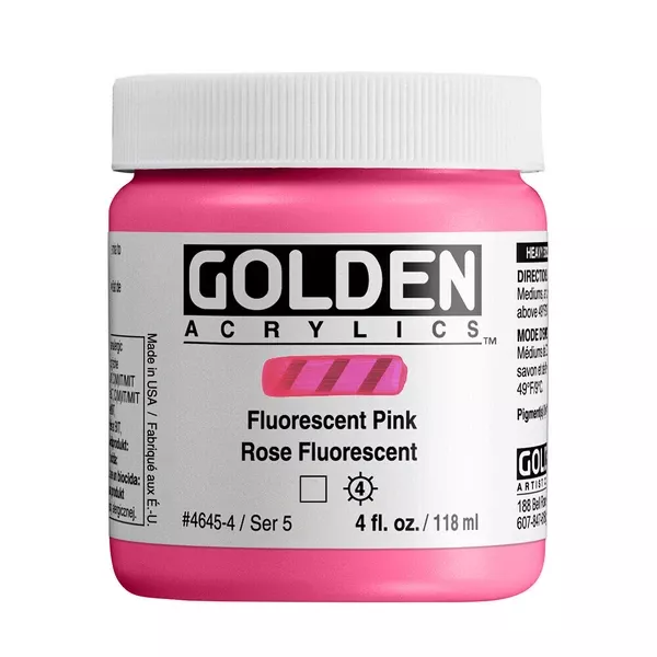 Akrylová barva Golden Heavy Body Effect 118 ml - varianty - Fluorescent Magenta - 4625