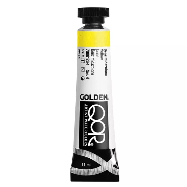 Akvarelová barva Golden QoR 11 ml - varianty - Benzimidazolone Yellow 0126