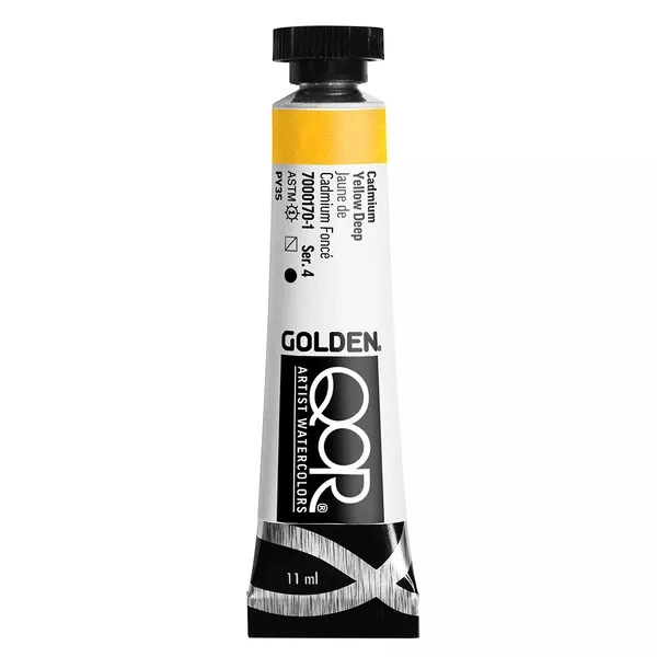 Akvarelová barva Golden QoR 11 ml - varianty - Cadmium Yellow Deep 0170