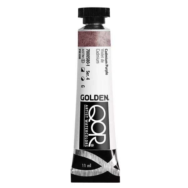 Akvarelová barva Golden QoR 11 ml - varianty - Cadmium Purple 0580