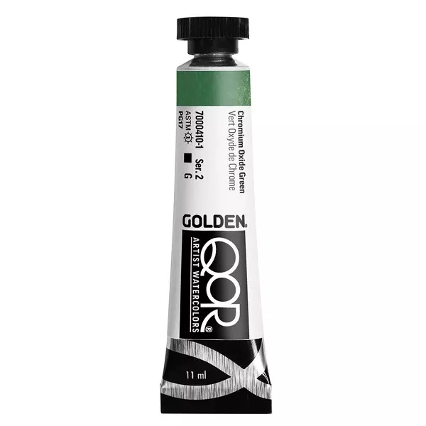 Akvarelová barva Golden QoR 11 ml - varianty - Chromium Oxide Green 0410