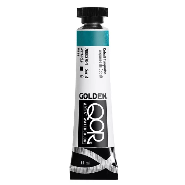 Akvarelová barva Golden QoR 11 ml - varianty - Cobalt Turquoise 0370