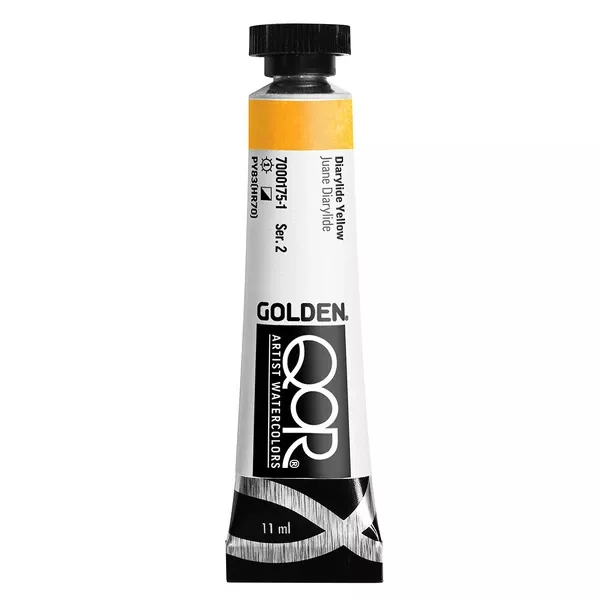 Akvarelová barva Golden QoR 11 ml - varianty - Diarylide Yellow 0175