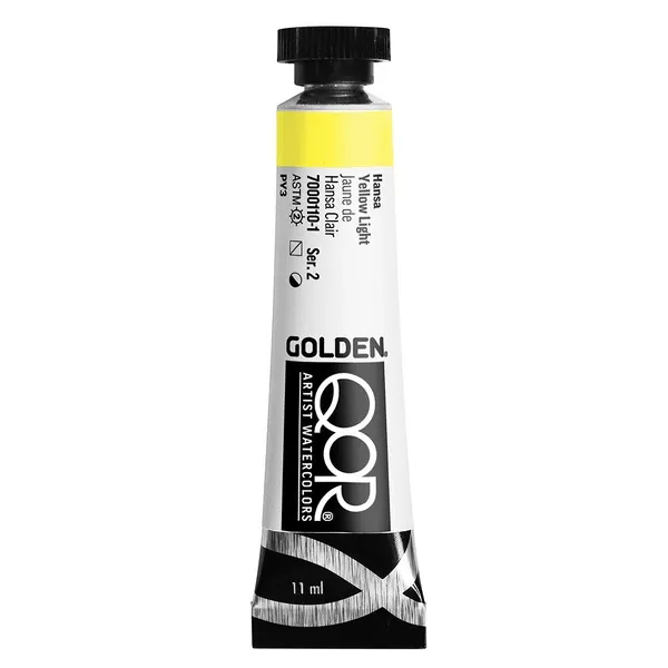 Akvarelová barva Golden QoR 11 ml - varianty - Hansa Yellow Light 0110