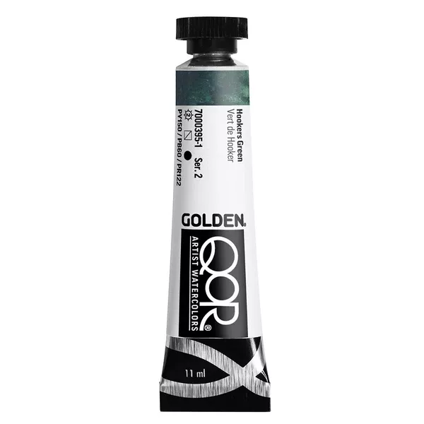 Akvarelová barva Golden QoR 11 ml - varianty - Hookers Green 0395