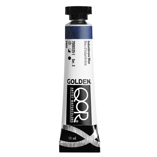 Akvarelová barva Golden QoR 11 ml - varianty - Indanthrone Blue 0335