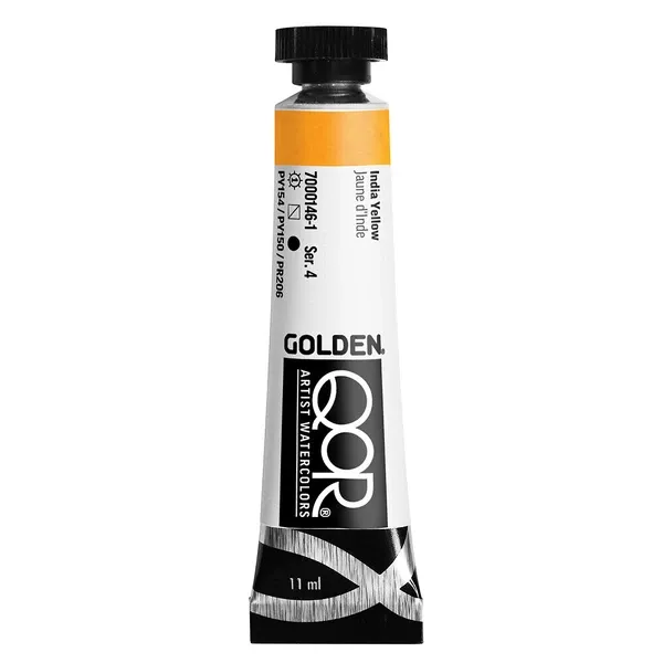 Akvarelová barva Golden QoR 11 ml - varianty - India Yellow 0146