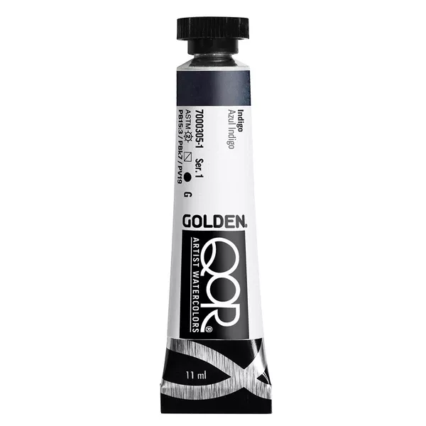 Akvarelová barva Golden QoR 11 ml - varianty - Indigo 0305