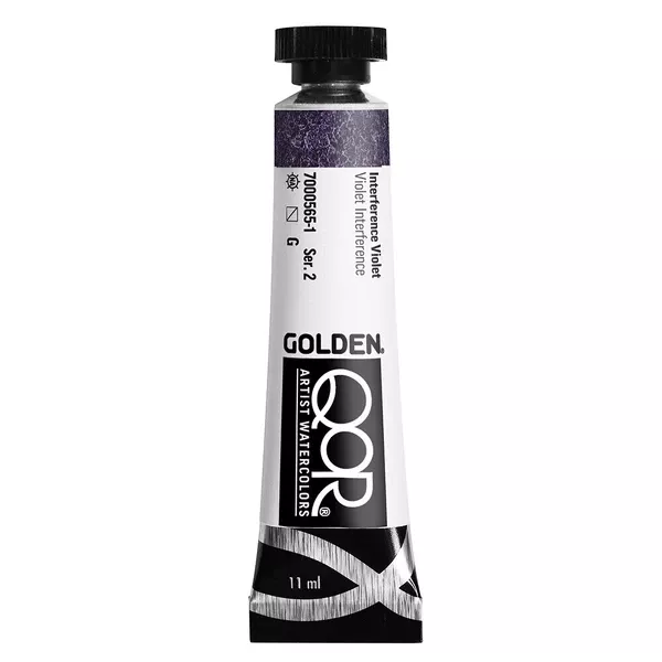 Akvarelová barva Golden QoR 11 ml - varianty - Interference Violet 0565