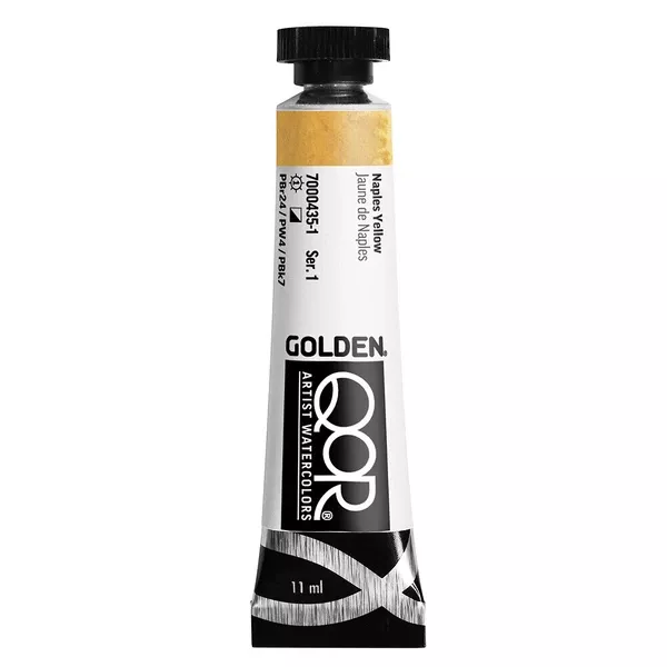 Akvarelová barva Golden QoR 11 ml - varianty - Naples Yellow 0435