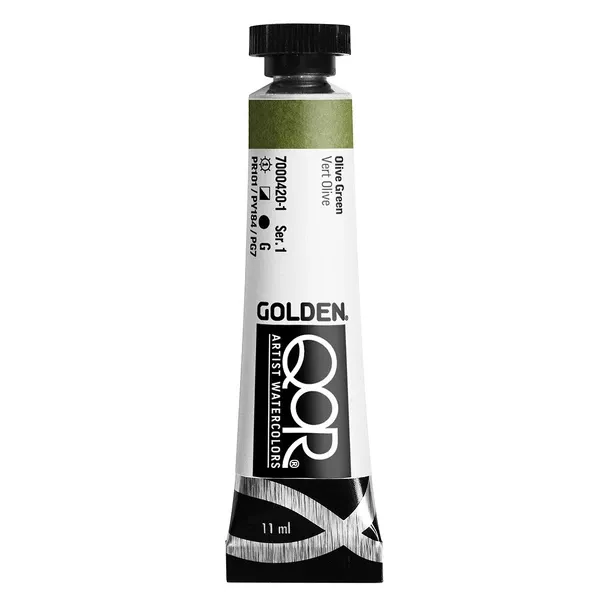 Akvarelová barva Golden QoR 11 ml - varianty - Olive Green 0420
