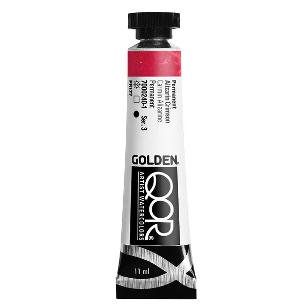 Akvarelová barva Golden QoR 11 ml - varianty - Permanent Alizarin Crimson 0240