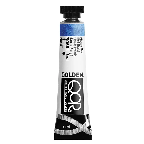 Akvarelová barva Golden QoR 11 ml - varianty - Phthalo Blue (Red Shade) 0585