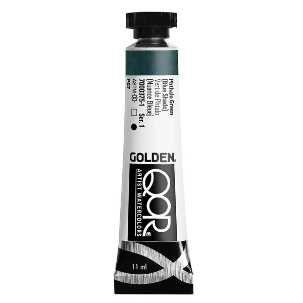 Akvarelová barva Golden QoR 11 ml - varianty - Phthalo Green (Blue Shade) 0375